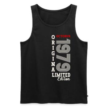 45th Birthday Original October 1979 Born 1979 - Men's Premium Organic Tank Top - black - Front - Michal (187cm)