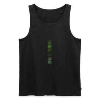 Nature | | icon Flowers | Pattern - Men's Premium Organic Tank Top - black - Front - Michal (187cm)