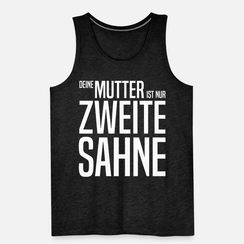 Deine Mutter Mudda Provokarion Spruch Männer Premium Bio Tank Top