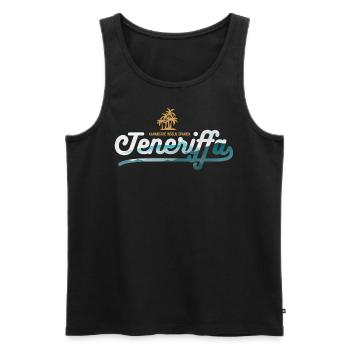 Tenerife Vintage - Canaries, Espagne - Débardeur bio Premium Homme - noir - Devant - Michal (187cm)