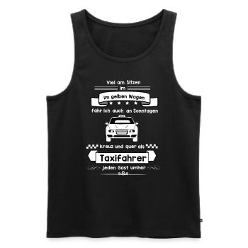 Taxifahrer - Männer Premium Bio Tank Top - Schwarz - Vorne - Michal (187cm)