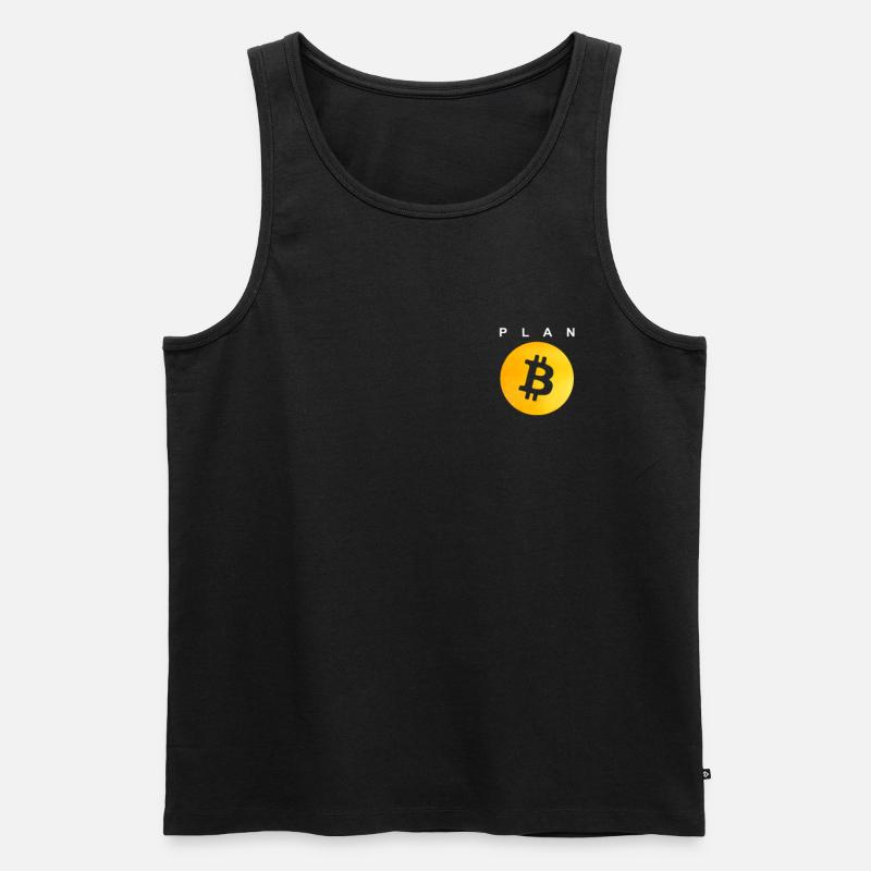 Plan B - Bitcoin - Männer Premium Bio Tank Top - Schwarz