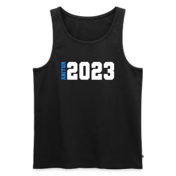 Abitur 2023 - Bestanden - Abi 23 - Abschluss - Männer Premium Bio Tank Top - Schwarz - Vorne - Michal (187cm)