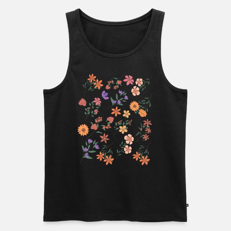 Garten Gärtner Blumen Motiv - Männer Premium Bio Tank Top - Schwarz