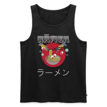 Japan Ramen Retro Japanese Noodles Noodle Soup - Men's Premium Organic Tank Top - black - Front - AI Model Male 178 light (178cm)
