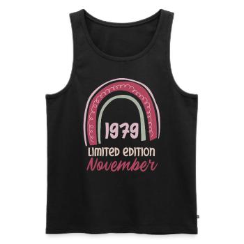 November 1979 Mann Frau 44. Geburtstag Limited Edi - Männer Premium Bio Tank Top - Schwarz - Vorne - Michal (187cm)