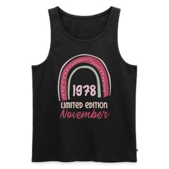 November 1978 Mann Frau 45. Geburtstag Limited Edi - Männer Premium Bio Tank Top - Schwarz - Vorne - Michal (187cm)