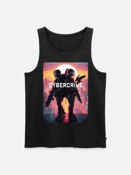 cyber 05 - Männer Premium Bio Tank Top - Schwarz