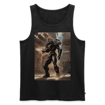 g817 - Männer Premium Bio Tank Top - Schwarz - Vorne - Michal (187cm)