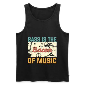 Bass Ist Der Speck Von Music Guitar Player - Männer Premium Bio Tank Top - Schwarz - Vorne - AI Model Male 178 light (178cm)