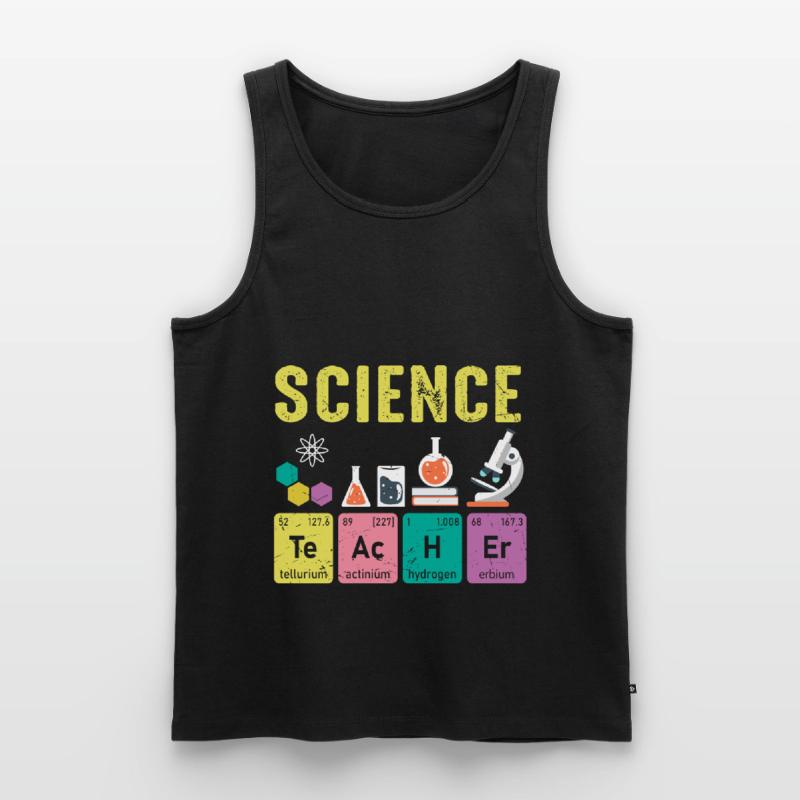 Science Teachers Regular Elements Men's Premium Organic Tank Top