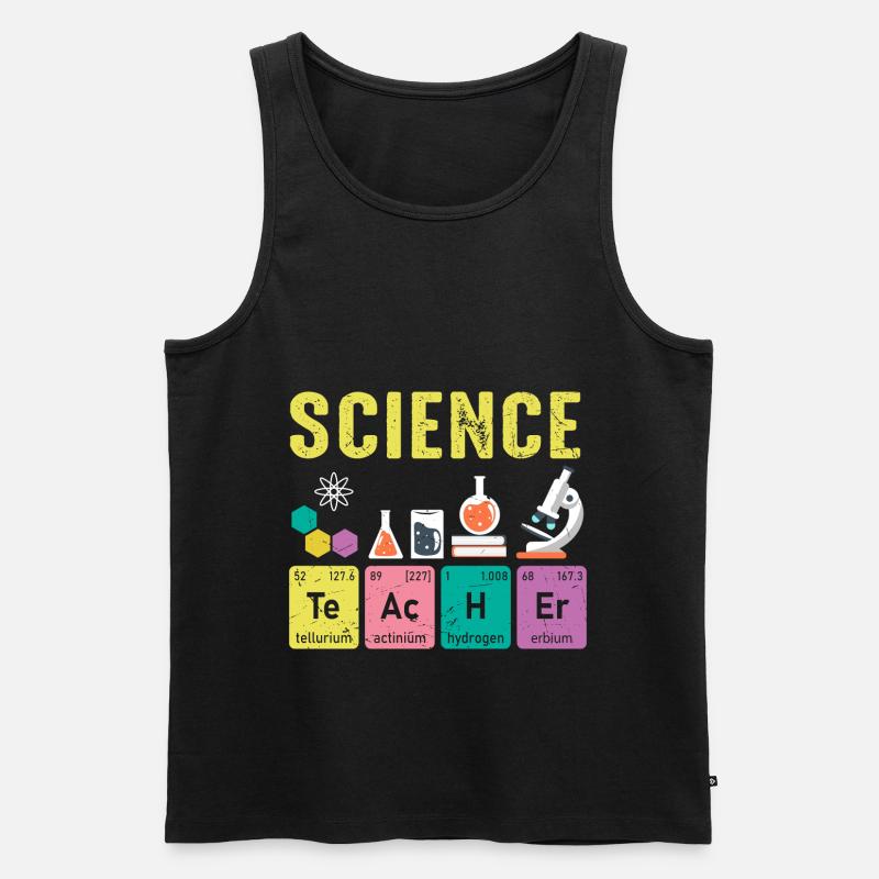 Science Teachers Regular Elements - Men's Premium Organic Tank Top - black