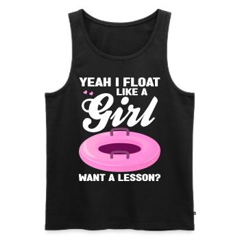 Wildwasser Rafting | Paddeln Schlauchboot Geschenk - Männer Premium Bio Tank Top - Schwarz - Vorne - Michal (187cm)