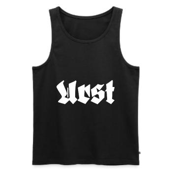 Urst Ostdeutsch Ossi Spruch - Männer Premium Bio Tank Top - Schwarz - Vorne - AI Model Male 178 light (178cm)