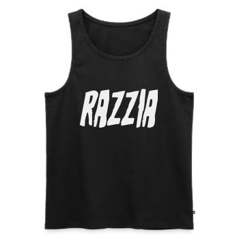 Einsatz und Kontrolle Razzia - Männer Premium Bio Tank Top - Schwarz - Vorne - AI Model Male 178 light (178cm)