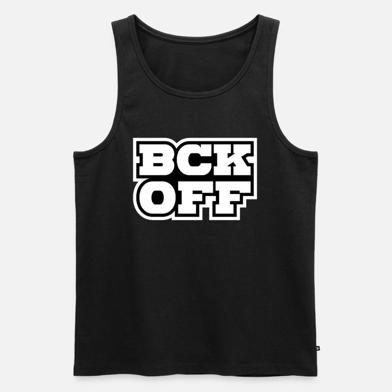 geh weg - Männer Premium Bio Tank Top - Schwarz