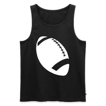 Football américain - Débardeur bio Premium Homme - noir - Devant - Michal (187cm)