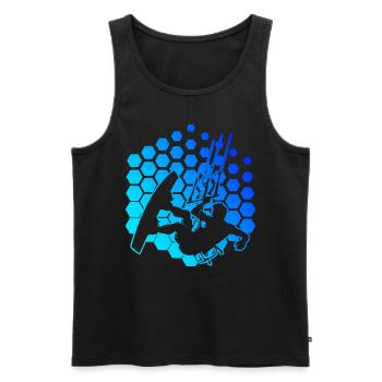 Kiten Kitesurfen Kitesurfing Kite Kitesurf - Men's Premium Organic Tank Top - black - Front - Michal (187cm)
