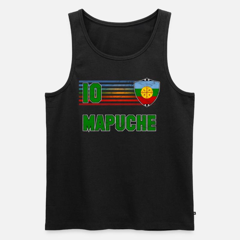 Mapuche - Männer Premium Bio Tank Top - Schwarz