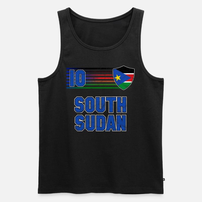 Südsudan - Männer Premium Bio Tank Top - Schwarz