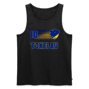 Tokelau - Men's Premium Organic Tank Top - black - Front - AI Model Male 178 light (178cm)