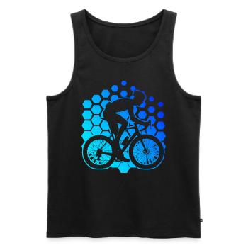 Cyclisme de route Vélo de route Vélo de route Cycliste de route - Débardeur bio Premium Homme - noir - Devant - Michal (187cm)