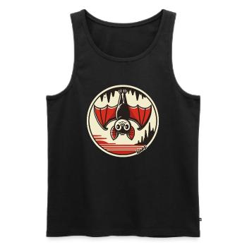 Naughty Bat, Headlong Into The Cave Adventure - Men's Premium Organic Tank Top - black - Front - AI Model Male 178 light (178cm)