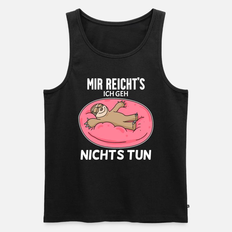 Nichts tun - Männer Premium Bio Tank Top - Schwarz