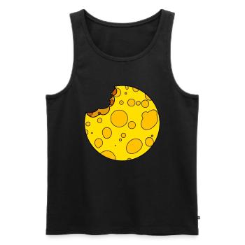 Käse - Männer Premium Bio Tank Top - Schwarz - Vorne - Michal (187cm)