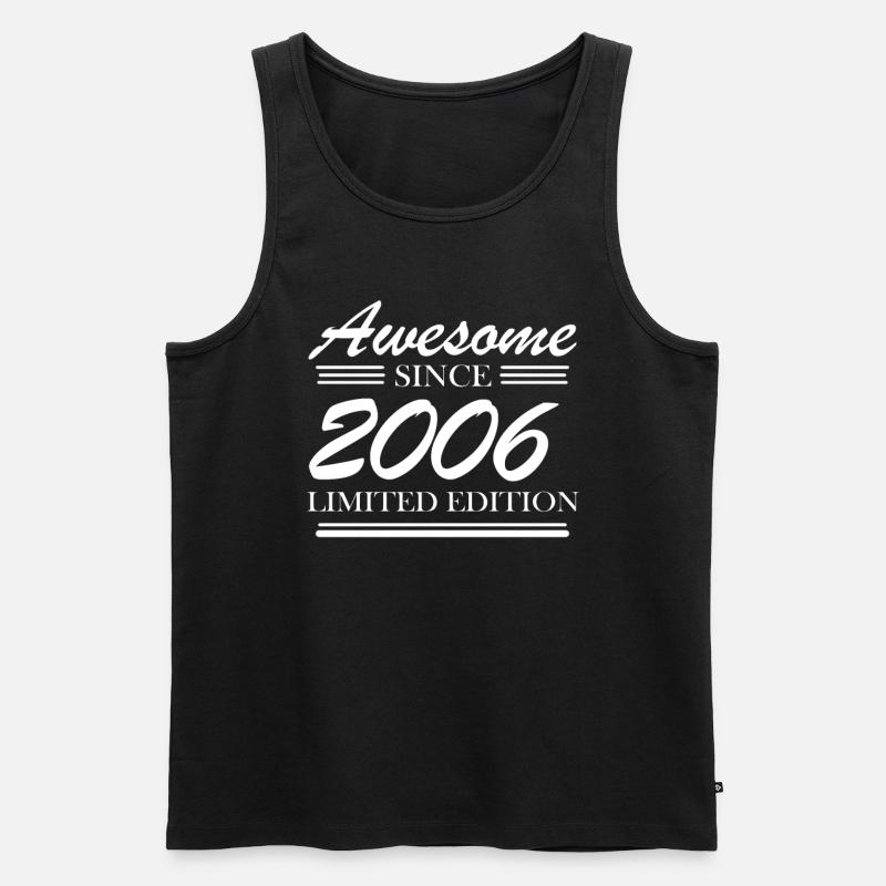 2006 - Männer Premium Bio Tank Top - Schwarz