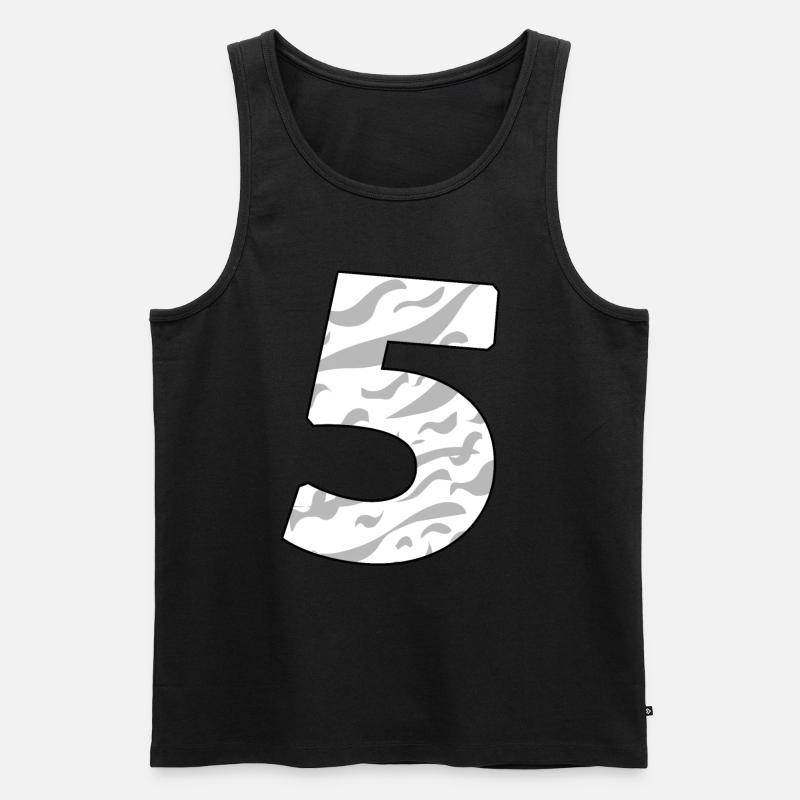 5 - Männer Premium Bio Tank Top - Schwarz
