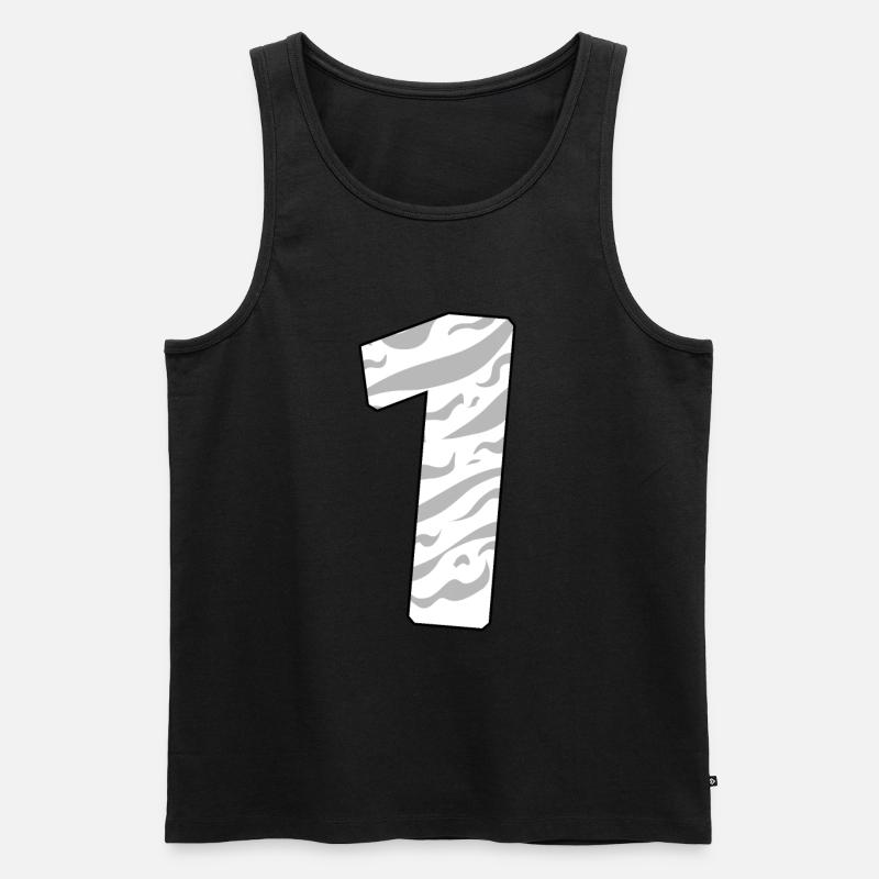 1 - Männer Premium Bio Tank Top - Schwarz