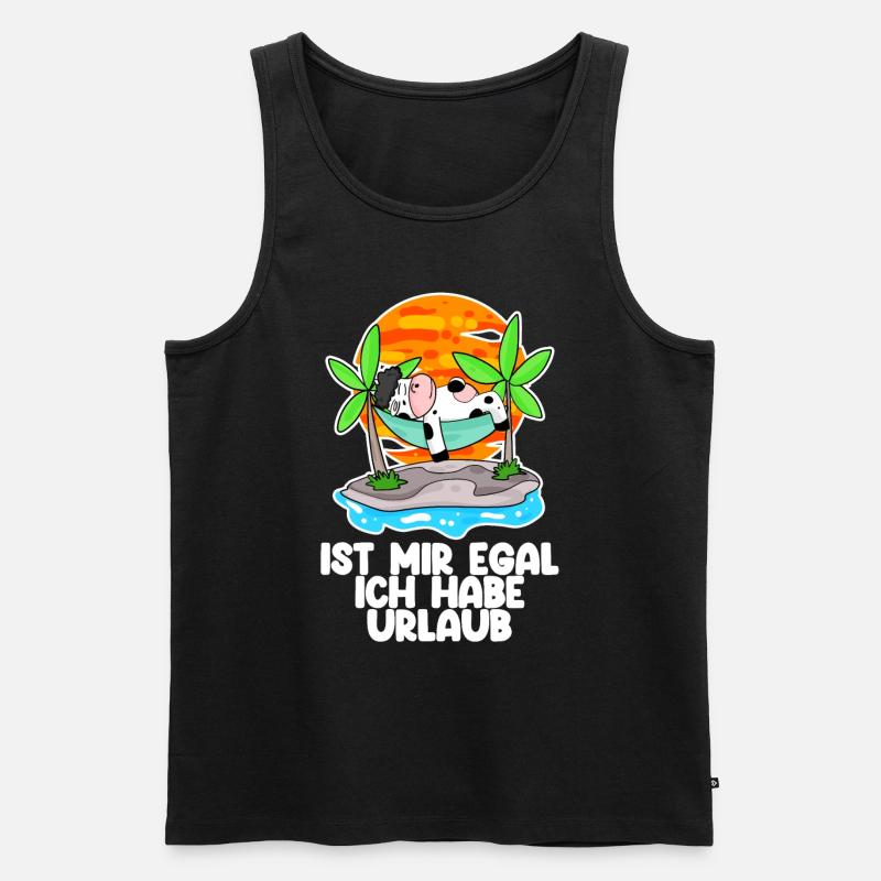 Urlaub - Männer Premium Bio Tank Top - Schwarz