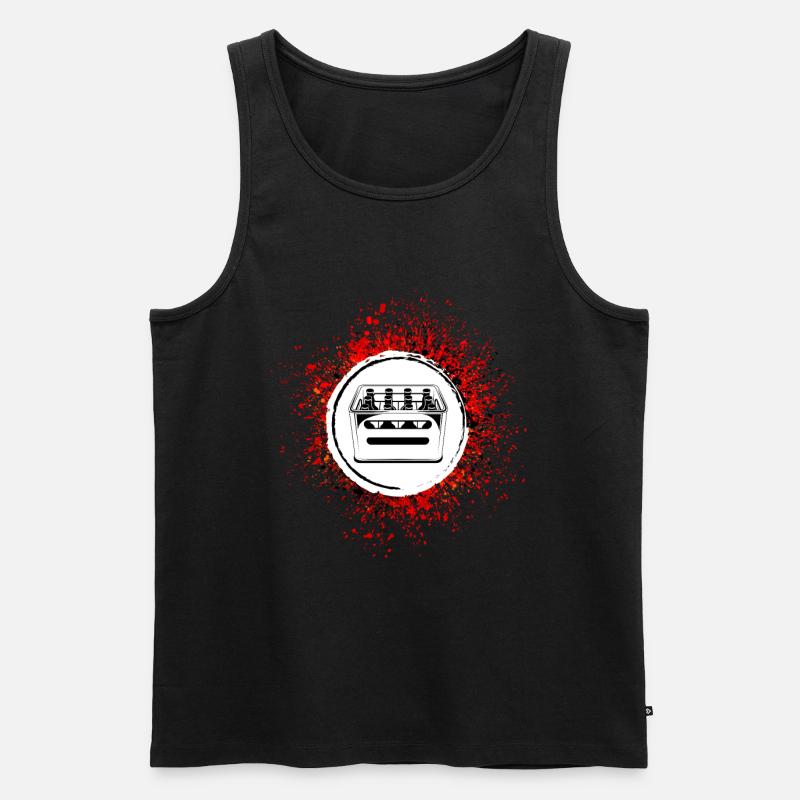 Bierkiste Kiste Bier - Männer Premium Bio Tank Top - Schwarz