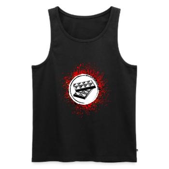 Chocolate Icon Icon - Men's Premium Organic Tank Top - black - Front - AI Model Male 178 light (178cm)