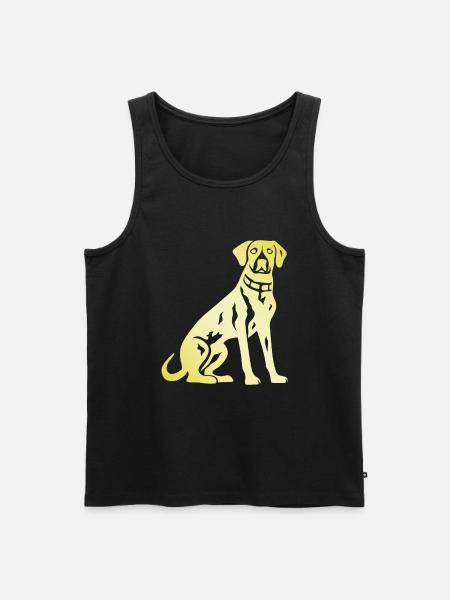 Dalmatian Dog Silhouette - Men's Premium Organic Tank Top - black