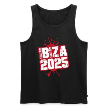 Blobs d’Ibiza 2025 - Débardeur bio Premium Homme - noir - Devant - Michal (187cm)