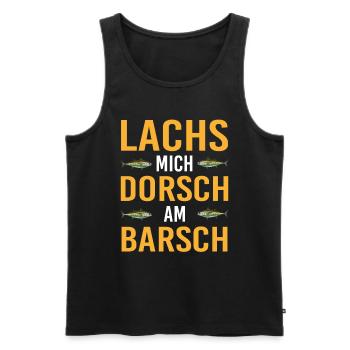 Lachs Mich Dorsch Am Barsch Angler Fischarten - Männer Premium Bio Tank Top - Schwarz - Vorne - Michal (187cm)
