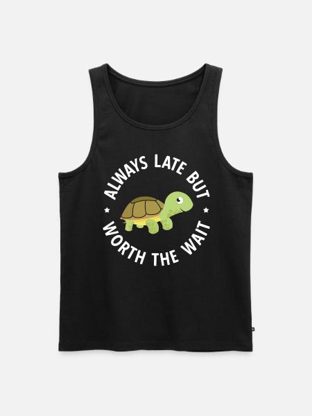 Schildkröten - Männer Premium Bio Tank Top - Schwarz