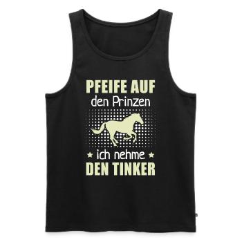 Pfeife Prinzen Nehme Tinker Pferderassen Geschenk - Männer Premium Bio Tank Top - Schwarz - Vorne - AI Model Male 178 light (178cm)