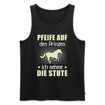 Pfeife Prinzen Nehme Stute Pferdezüchter Reithof - Männer Premium Bio Tank Top - Schwarz - Vorne - Michal (187cm)