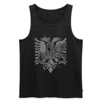 Eagle, gift idea - Men's Premium Organic Tank Top - black - Front - AI Model Male 178 light (178cm)