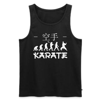 Karate. Kampfsport. Karate Karateka Geschenkidee - Männer Premium Bio Tank Top - Schwarz - Vorne - Michal (187cm)