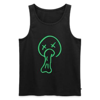 Kotzen - Funny - Men's Premium Organic Tank Top - black - Front - AI Model Male 178 light (178cm)