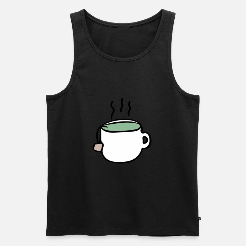 Tee - Männer Premium Bio Tank Top - Schwarz