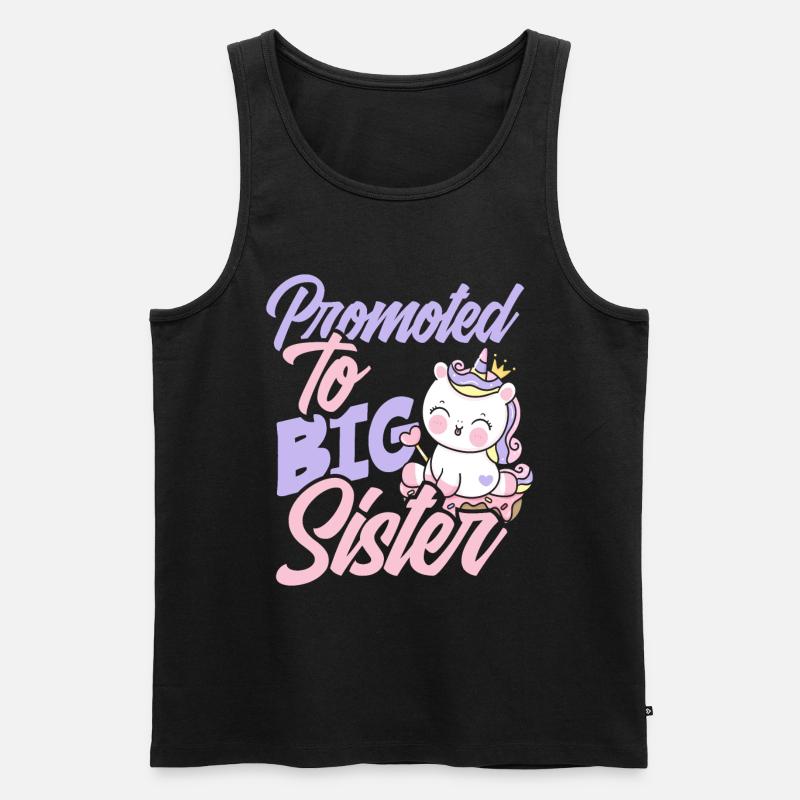 Nachwuchs Mädchen Schwester - Männer Premium Bio Tank Top - Schwarz