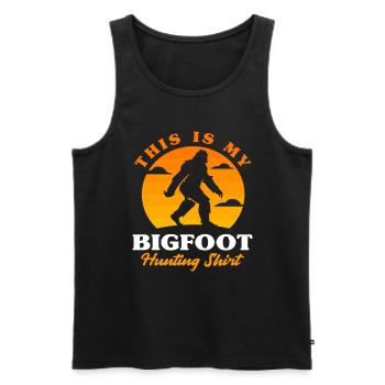 Chemise Bigfoot Hunter - Débardeur bio Premium Homme - noir - Devant - Michal (187cm)