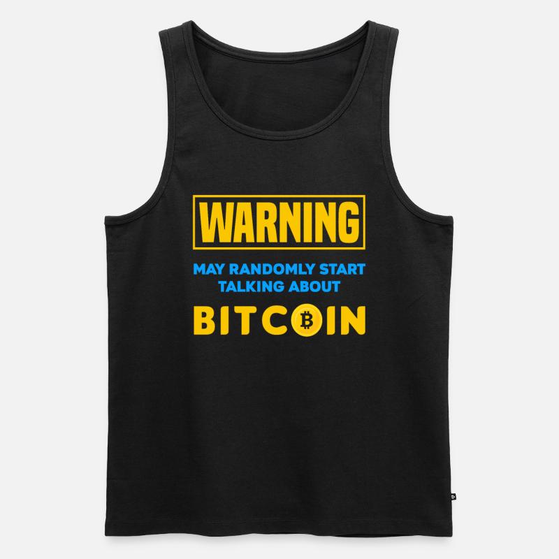 Bitcoin Trader Kryptos Geschenk - Männer Premium Bio Tank Top - Schwarz