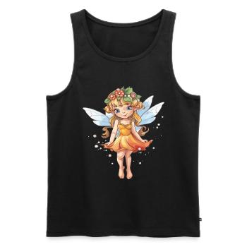 Little Fairy Fairy Fairy Magic - Men's Premium Organic Tank Top - black - Front - Michal (187cm)