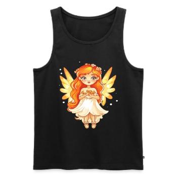 Fairy Angel Magical Angel Wings Enchanting - Men's Premium Organic Tank Top - black - Front - AI Model Male 178 light (178cm)